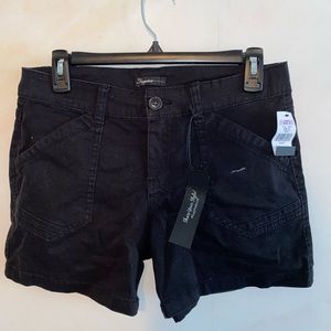 Black cargo shorts